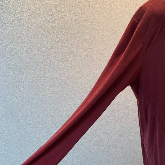 Live and Let Live lightweight drapey jacket XL poly/spandex cranberry NWT - Picture 7 of 12